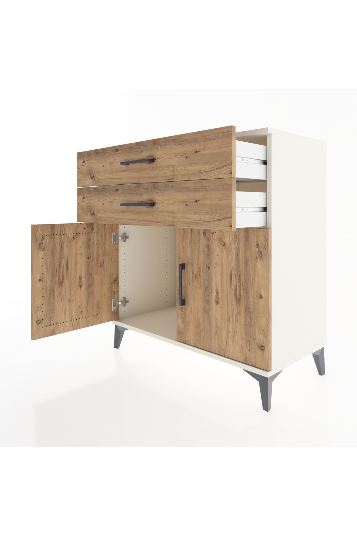 Hyperion Şifonyer 2 Çekmeceli 2 Kapaklı 88x44x96 Aytaşı-Çam