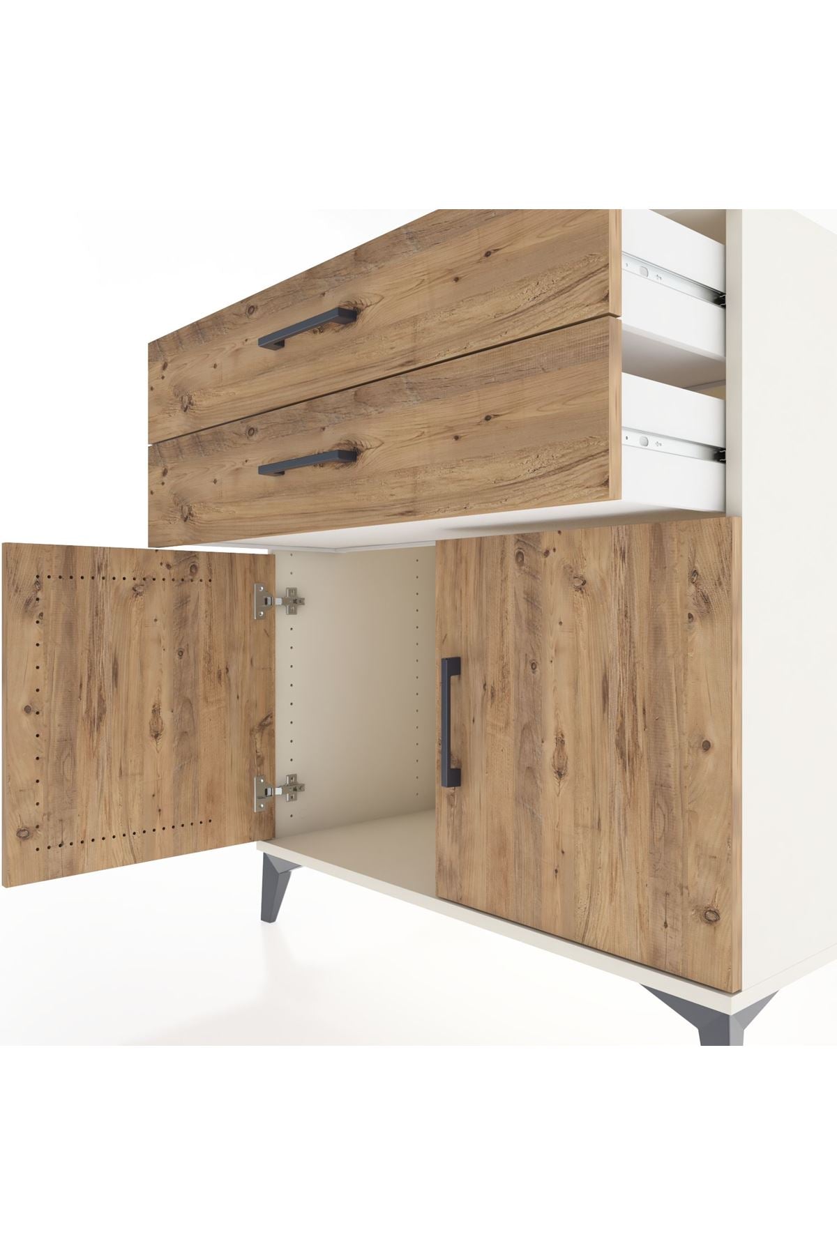 Hyperion Şifonyer 2 Çekmeceli 2 Kapaklı 88x44x96 Aytaşı-Çam