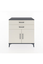 Hyperion Şifonyer 2 Çekmeceli 2 Kapaklı 88x44x96 Antrasit-Aytaşı