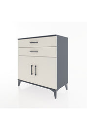 Hyperion Şifonyer 2 Çekmeceli 2 Kapaklı 88x44x96 Antrasit-Aytaşı