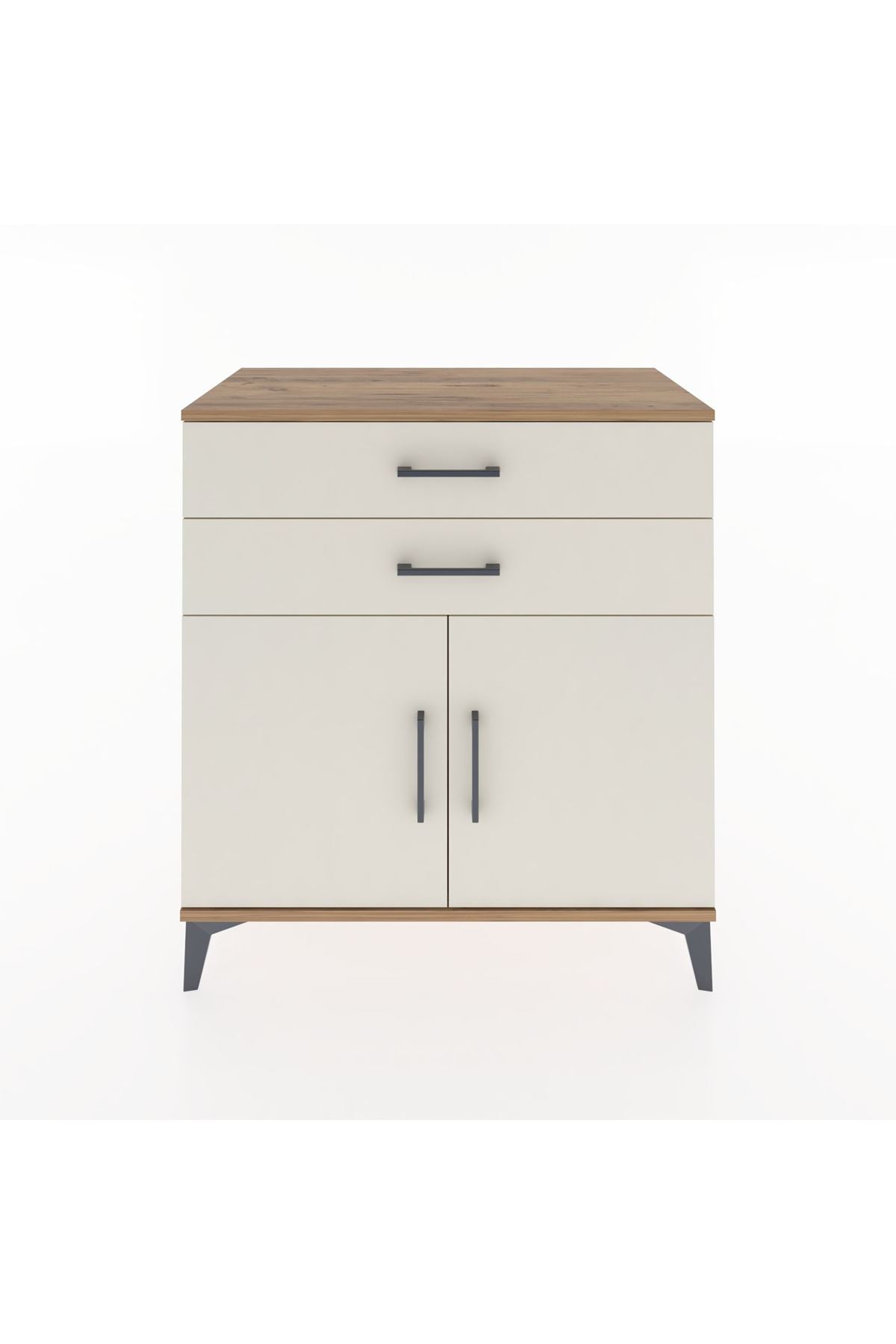 Hyperion Şifonyer 2 Çekmeceli 2 Kapaklı 88x44x96 Çam-Aytaşı