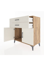 Hyperion Şifonyer 2 Çekmeceli 2 Kapaklı 88x44x96 Çam-Aytaşı