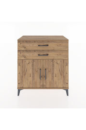 Hyperion Şifonyer 2 Çekmeceli 2 Kapaklı 88x44x96 Çam-Çam