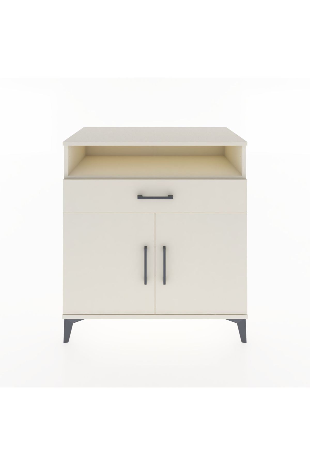 Hyperion Şifonyer 2 Raflı Tek Çekmeceli 2 Kapaklı 88x44x96 Aytaşı-Aytaşı