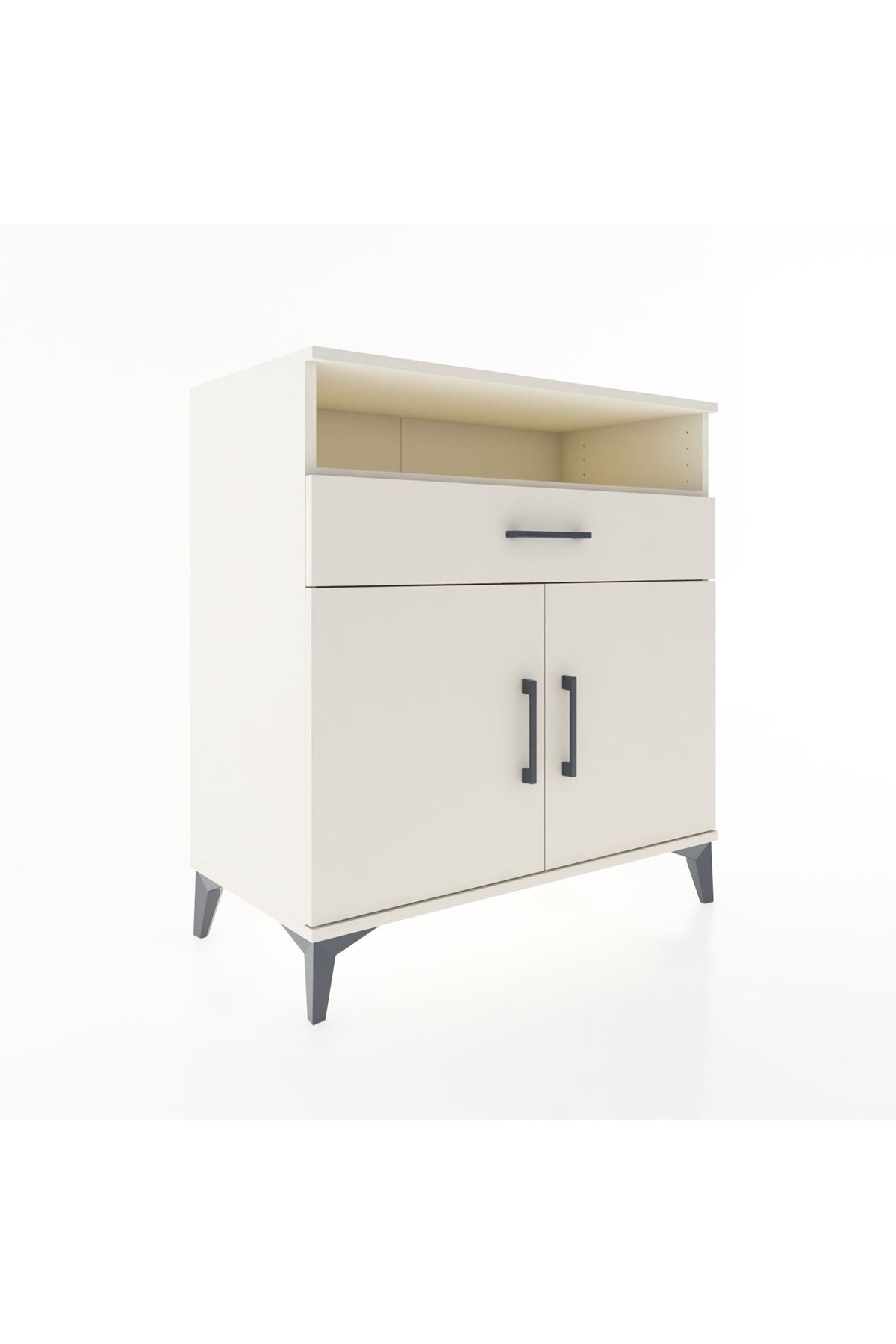 Hyperion Şifonyer 2 Raflı Tek Çekmeceli 2 Kapaklı 88x44x96 Aytaşı-Aytaşı