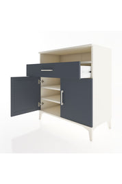 Hyperion Şifonyer 2 Raflı Tek Çekmeceli 2 Kapaklı 88x44x96 Aytaşı-Antrasit