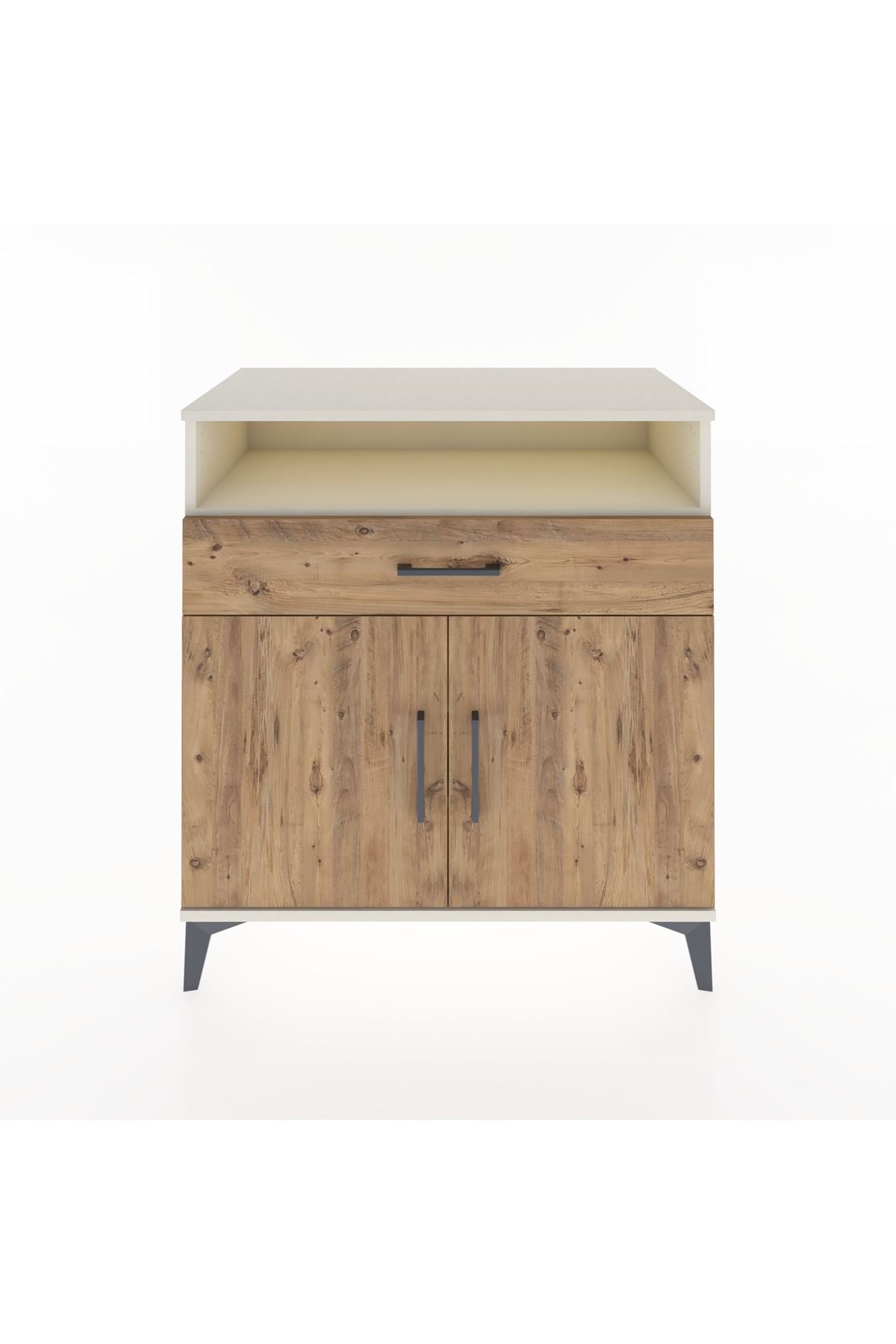 Hyperion Şifonyer 2 Raflı Tek Çekmeceli 2 Kapaklı 88x44x96 Aytaşı-Çam