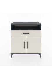 Hyperion Şifonyer 2 Raflı Tek Çekmeceli 2 Kapaklı 88x44x96 Antrasit-Aytaşı