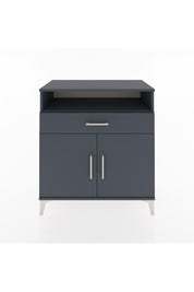 Hyperion Şifonyer 2 Raflı Tek Çekmeceli 2 Kapaklı 88x44x96 Antrasit-Antrasit