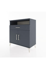 Hyperion Şifonyer 2 Raflı Tek Çekmeceli 2 Kapaklı 88x44x96 Antrasit-Antrasit