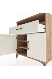 Hyperion Şifonyer 2 Raflı Tek Çekmeceli 2 Kapaklı 88x44x96 Çam-Aytaşı