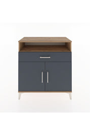 Hyperion Şifonyer 2 Raflı Tek Çekmeceli 2 Kapaklı 88x44x96 Çam-Antrasit