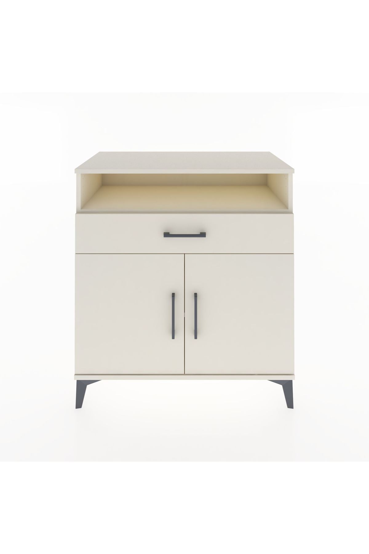 Hyperion Şifonyer Tek Raflı Tek Çekmeceli 2 Kapaklı 88x44x96 Aytaşı-Aytaşı