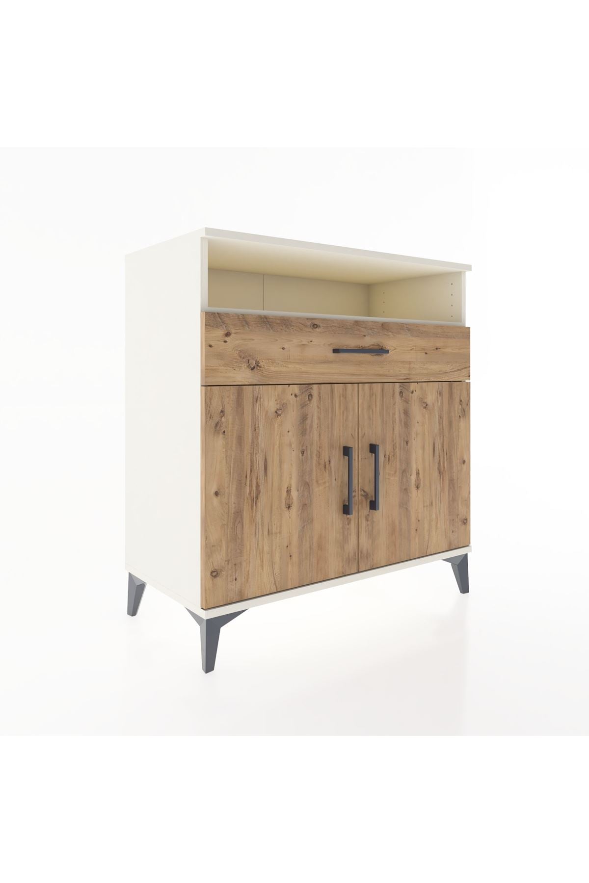 Hyperion Şifonyer Tek Raflı Tek Çekmeceli 2 Kapaklı 88x44x96 Aytaşı-Çam