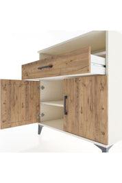 Hyperion Şifonyer Tek Raflı Tek Çekmeceli 2 Kapaklı 88x44x96 Aytaşı-Çam