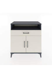 Hyperion Şifonyer Tek Raflı Tek Çekmeceli 2 Kapaklı 88x44x96 Antrasit-Aytaşı