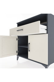 Hyperion Şifonyer Tek Raflı Tek Çekmeceli 2 Kapaklı 88x44x96 Antrasit-Aytaşı