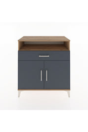 Hyperion Şifonyer Tek Raflı Tek Çekmeceli 2 Kapaklı 88x44x96 Çam-Antrasit