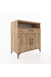 Hyperion Şifonyer Tek Raflı Tek Çekmeceli 2 Kapaklı 88x44x96 Çam-Çam