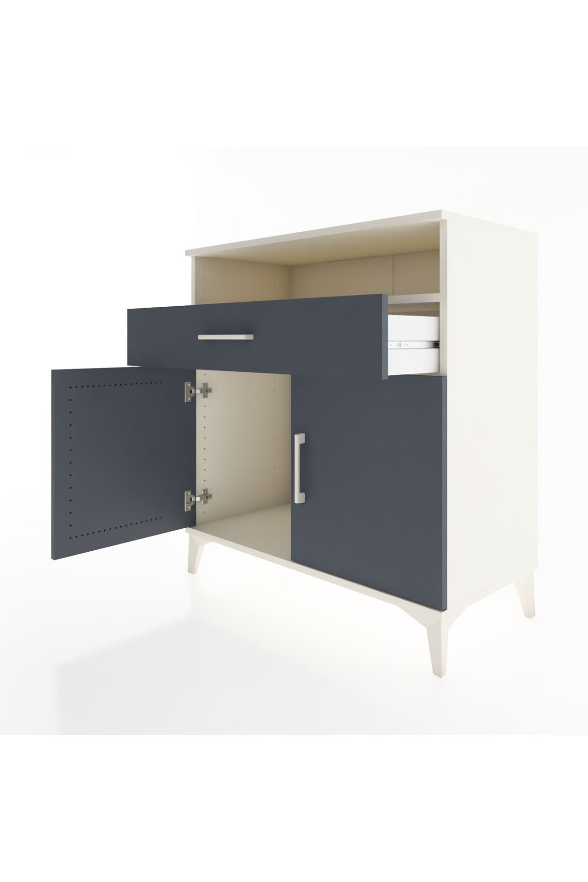 Hyperion Şifonyer Tek Çekmeceli 2 Kapaklı 88x44x96 Aytaşı-Antrasit