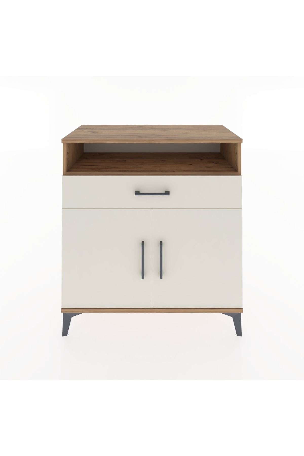 Hyperion Şifonyer Tek Çekmeceli 2 Kapaklı 88x44x96 Çam-Aytaşı