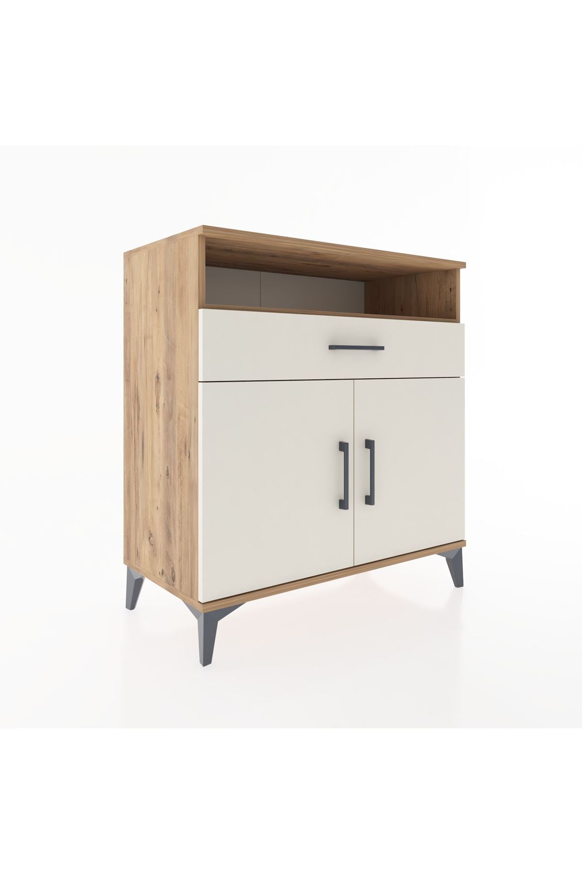 Hyperion Şifonyer Tek Çekmeceli 2 Kapaklı 88x44x96 Çam-Aytaşı