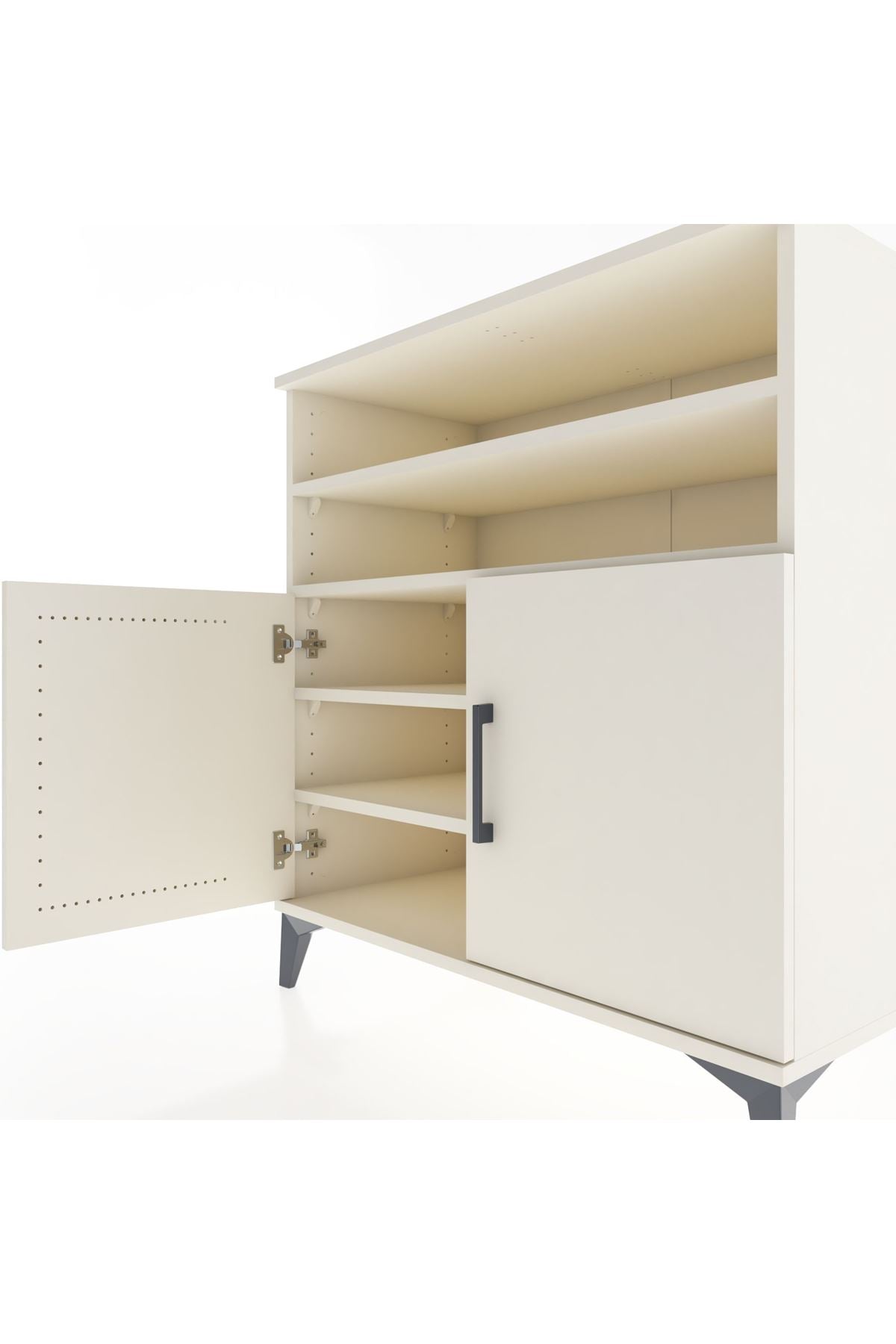 Hyperion Şifonyer 4 Raflı 2 Kapaklı 88x44x96 Aytaşı-Aytaşı