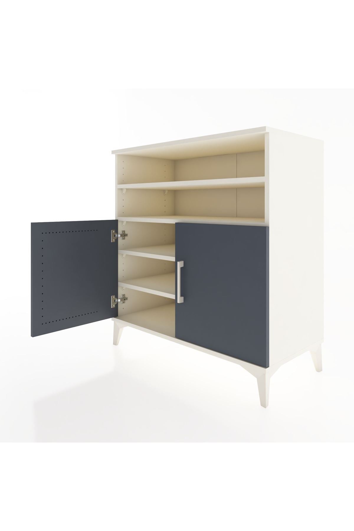 Hyperion Şifonyer 4 Raflı 2 Kapaklı 88x44x96 Aytaşı-Antrasit