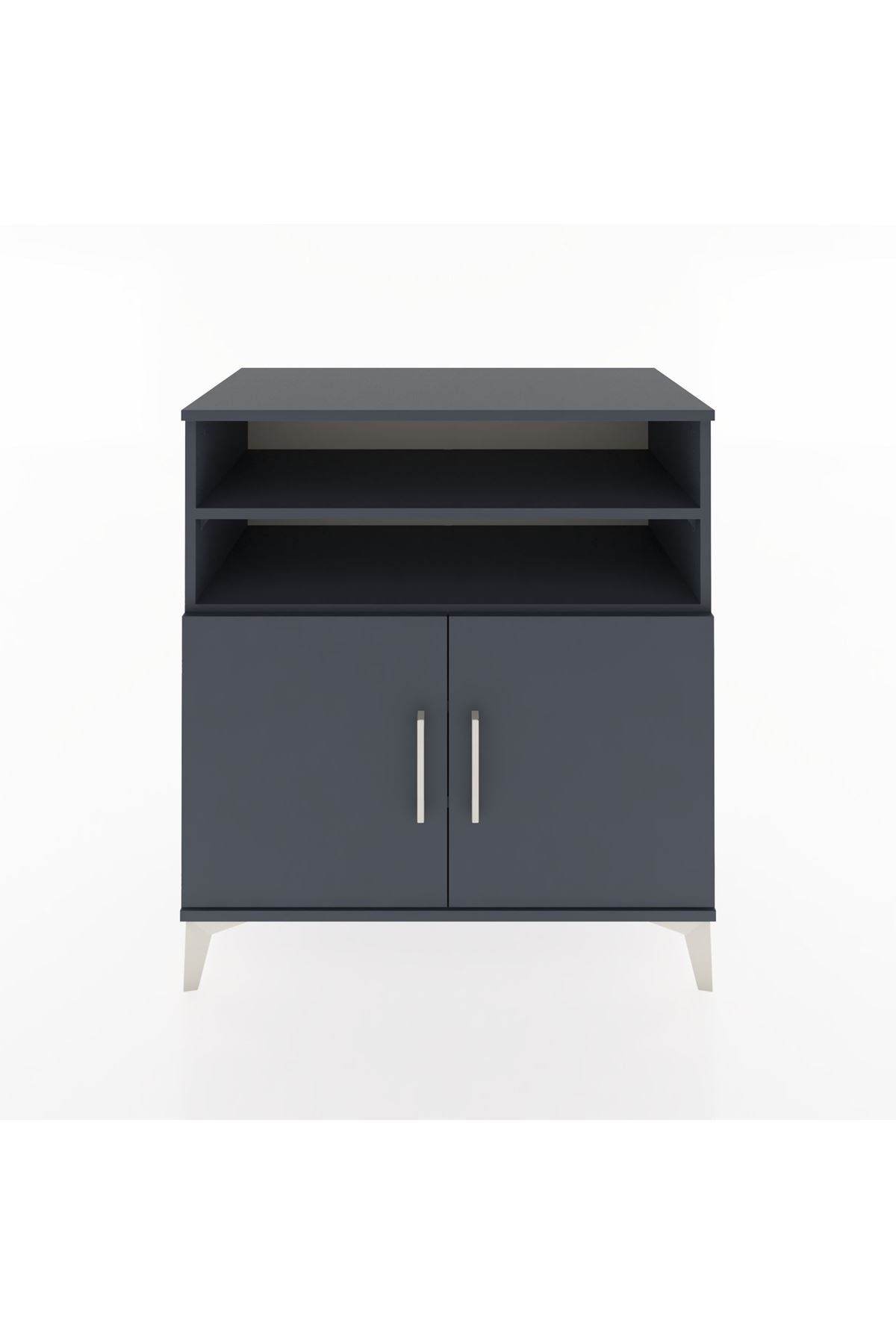 Hyperion Şifonyer 4 Raflı 2 Kapaklı 88x44x96 Antrasit-Antrasit