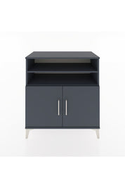 Hyperion Şifonyer 4 Raflı 2 Kapaklı 88x44x96 Antrasit-Antrasit