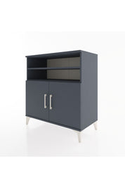 Hyperion Şifonyer 4 Raflı 2 Kapaklı 88x44x96 Antrasit-Antrasit