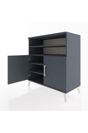 Hyperion Şifonyer 4 Raflı 2 Kapaklı 88x44x96 Antrasit-Antrasit