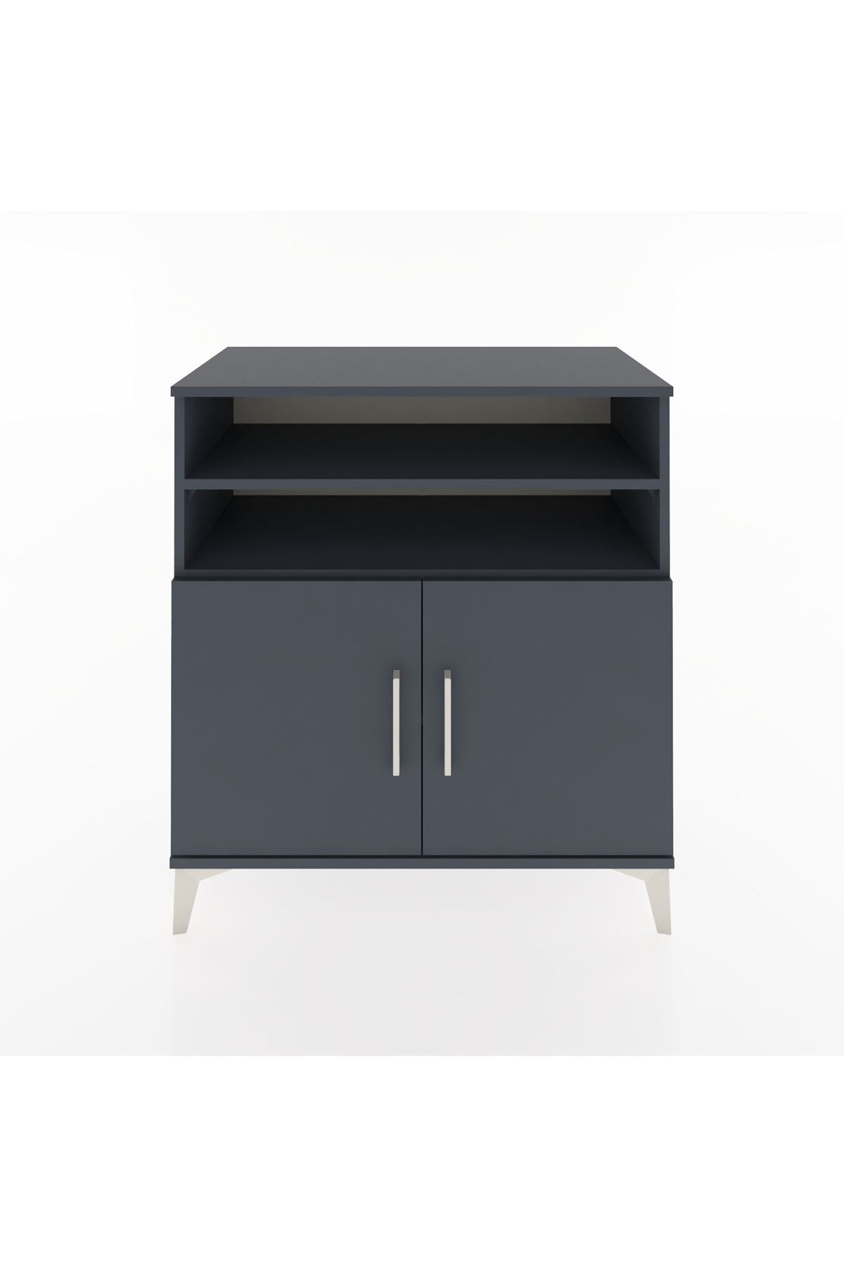 Hyperion Şifonyer 3 Raflı 2 Kapaklı 88x44x96 Antrasit-Antrasit