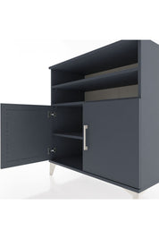 Hyperion Şifonyer 3 Raflı 2 Kapaklı 88x44x96 Antrasit-Antrasit