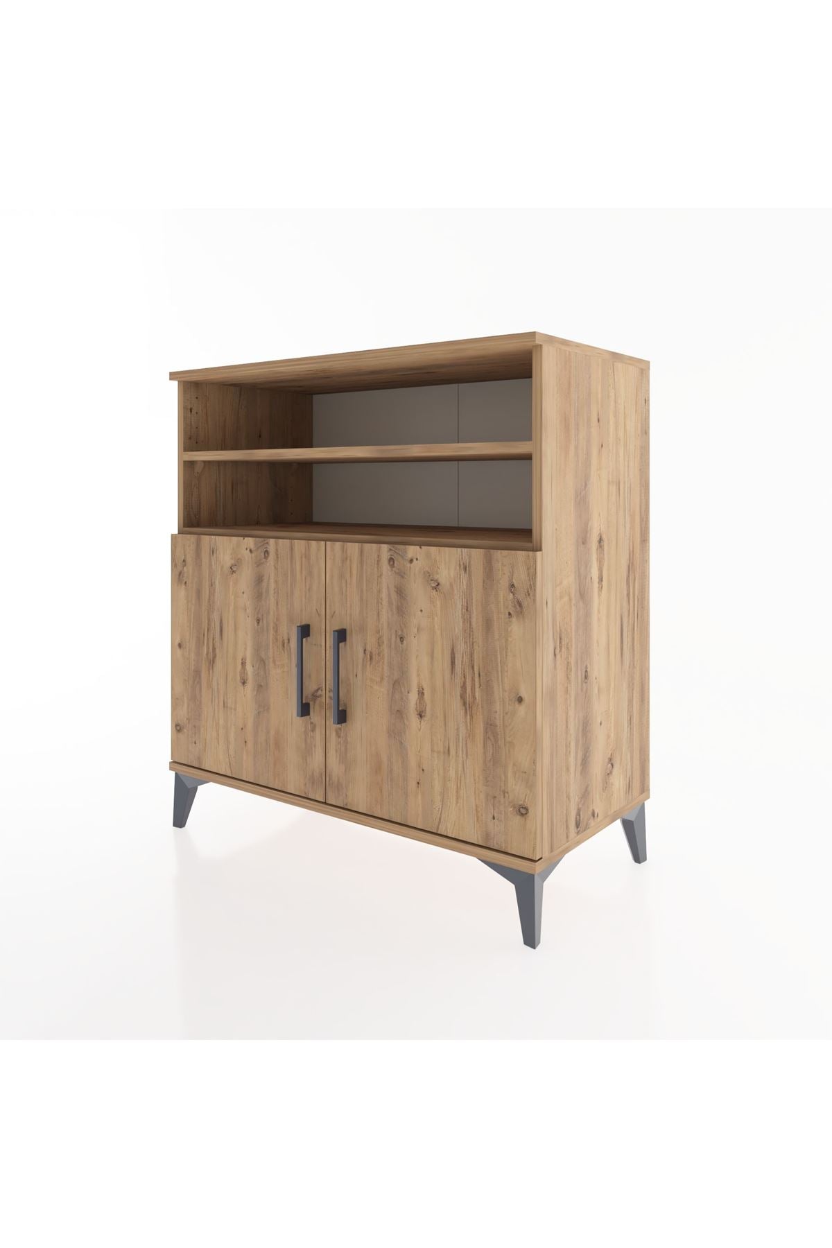 Hyperion Şifonyer 3 Raflı 2 Kapaklı 88x44x96 Çam-Çam