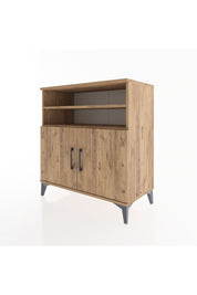 Hyperion Şifonyer 3 Raflı 2 Kapaklı 88x44x96 Çam-Çam