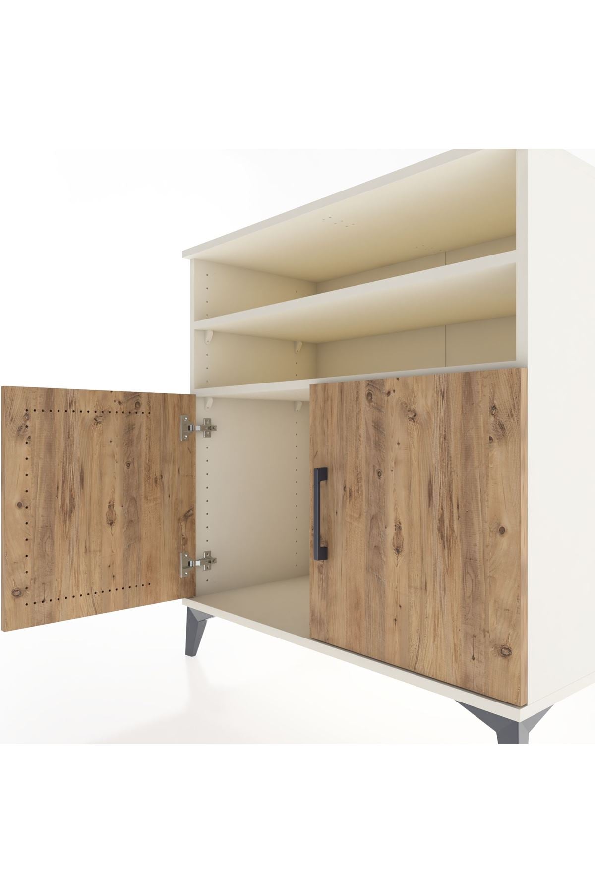 Hyperion Şifonyer 2 Raflı 2 Kapaklı 88x44x96 Aytaşı-Çam