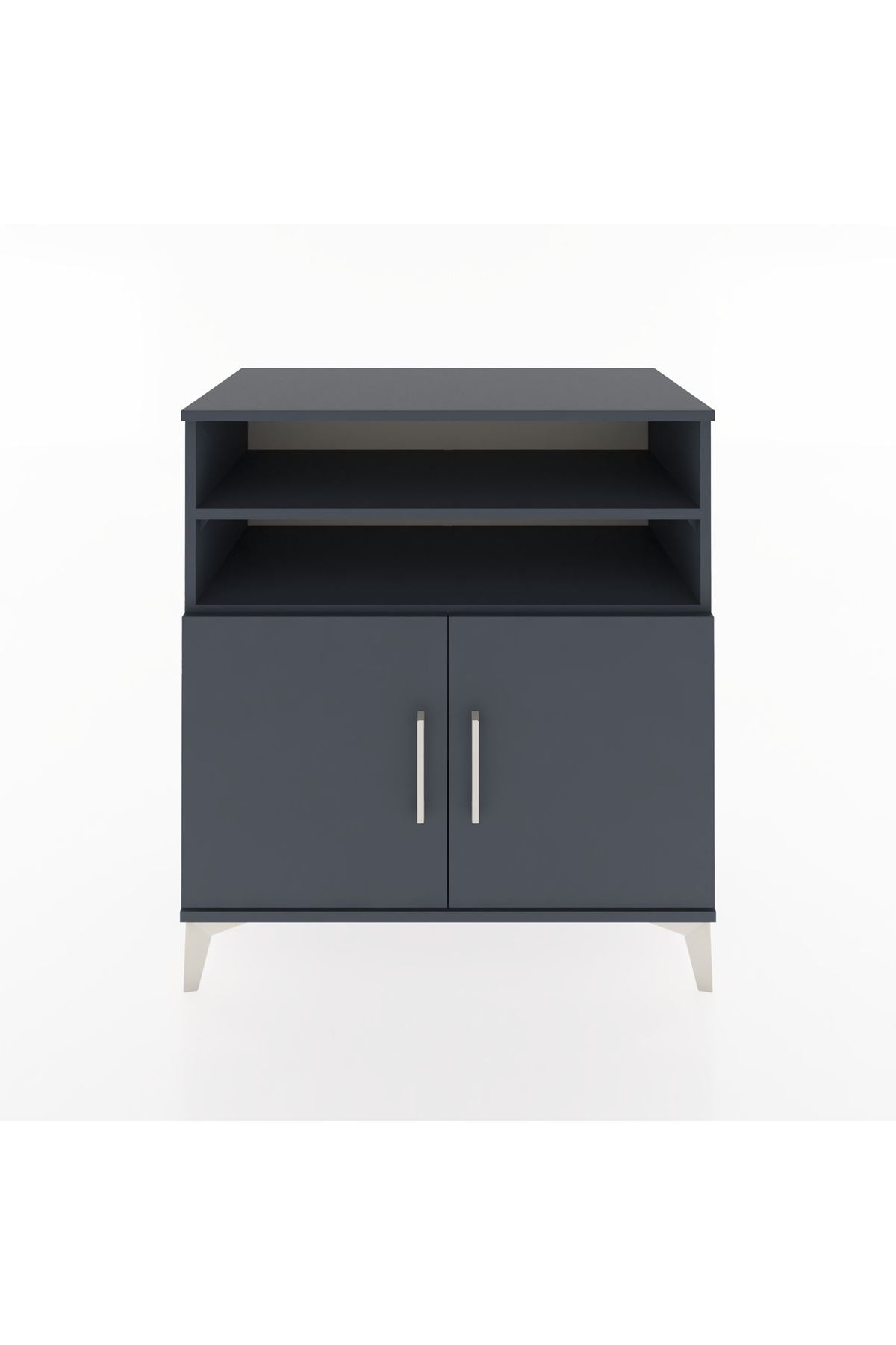 Hyperion Şifonyer 2 Raflı 2 Kapaklı 88x44x96 Antrasit-Antrasit