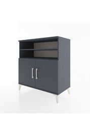 Hyperion Şifonyer 2 Raflı 2 Kapaklı 88x44x96 Antrasit-Antrasit