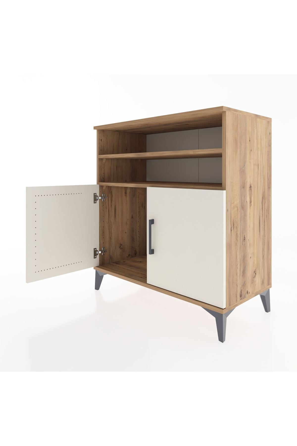 Hyperion Şifonyer 2 Raflı 2 Kapaklı 88x44x96 Çam-Aytaşı