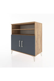 Hyperion Şifonyer 2 Raflı 2 Kapaklı 88x44x96 Çam-Antrasit