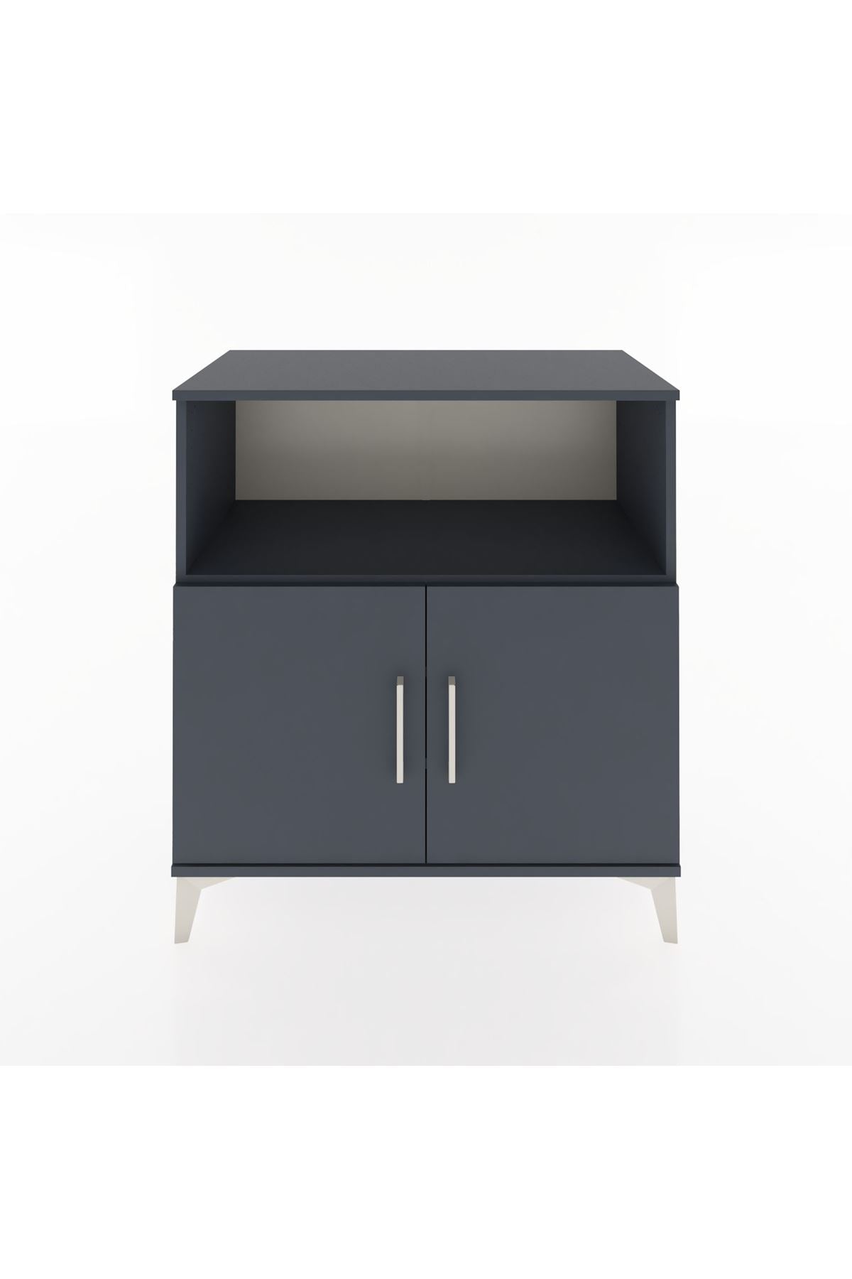 Hyperion Şifonyer 3 Raflı 2 Kapaklı 88x44x96 Antrasit-Antrasit