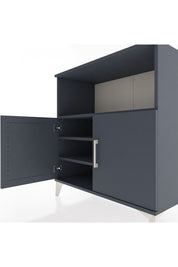 Hyperion Şifonyer 3 Raflı 2 Kapaklı 88x44x96 Antrasit-Antrasit