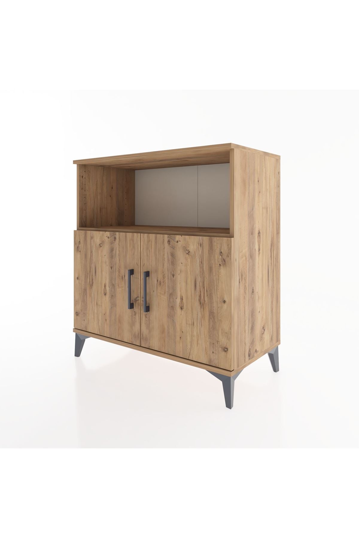 Hyperion Şifonyer 3 Raflı 2 Kapaklı 88x44x96 Çam-Çam