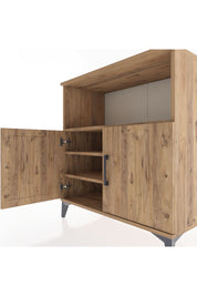 Hyperion Şifonyer 3 Raflı 2 Kapaklı 88x44x96 Çam-Çam