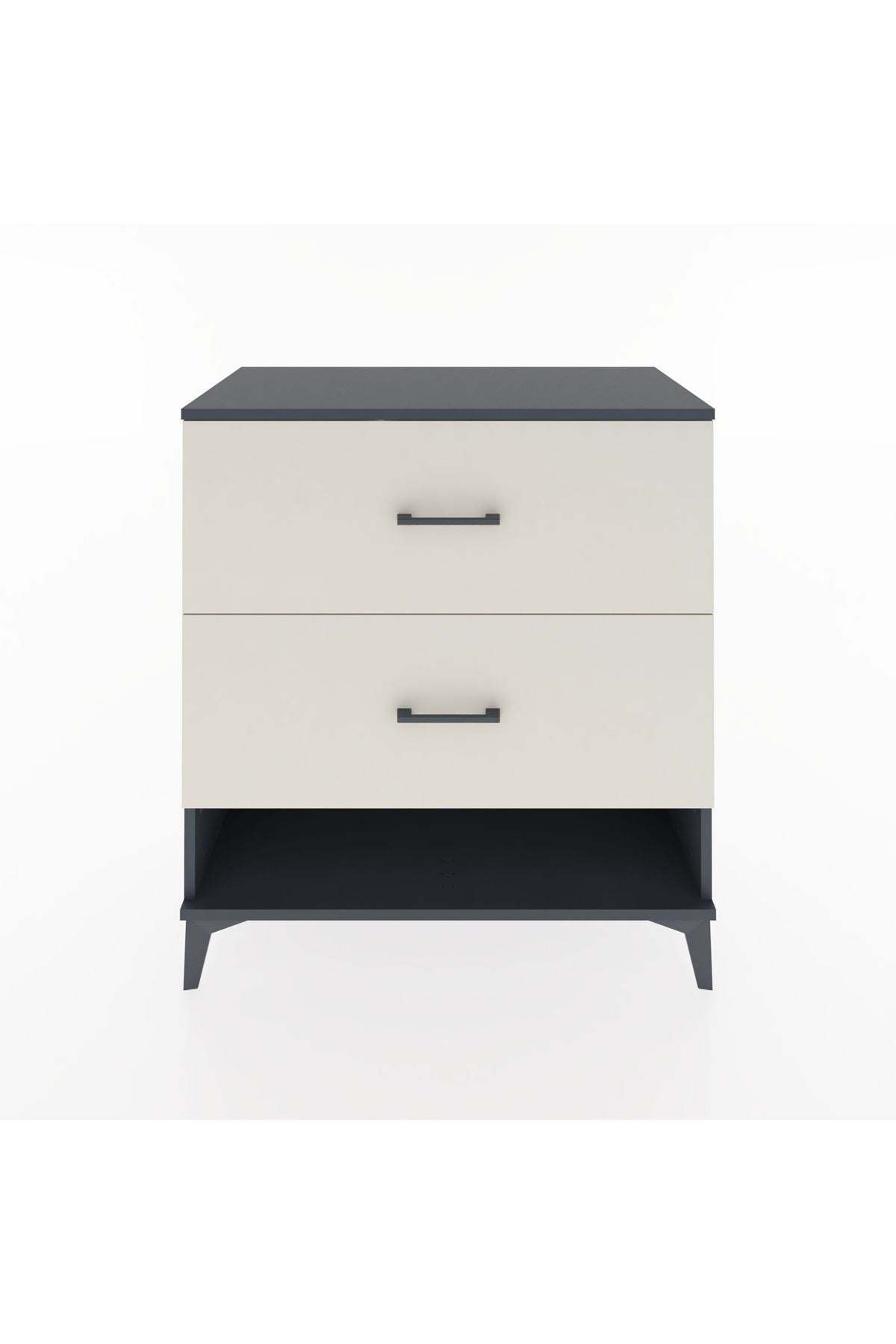 Hyperion Şifonyer 2 Çekmeceli 88x44x96 Antrasit-Aytaşı