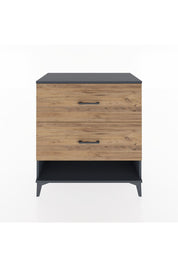 Hyperion Şifonyer 2 Çekmeceli 88x44x96 Antrasit-Çam