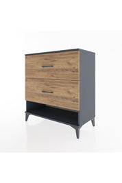 Hyperion Şifonyer 2 Çekmeceli 88x44x96 Antrasit-Çam