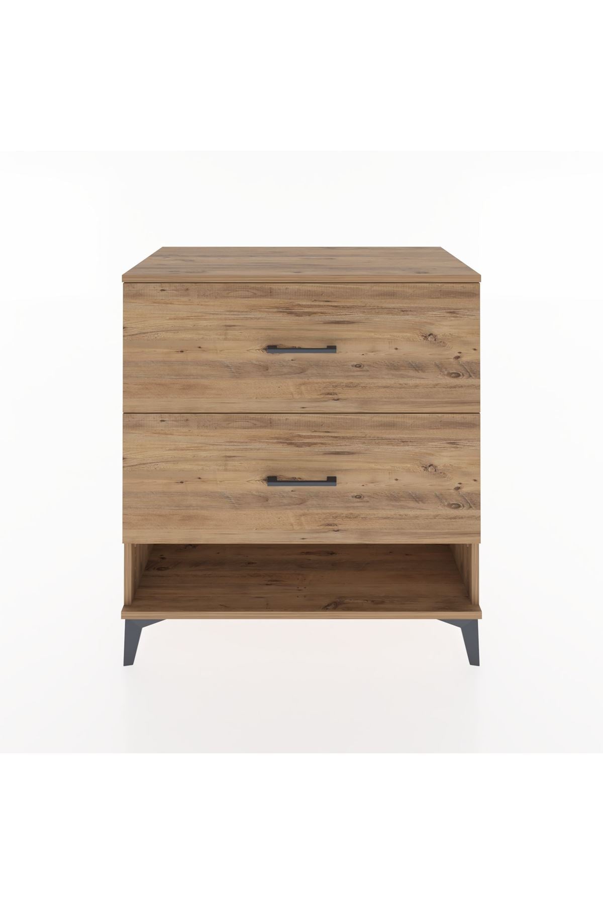 Hyperion Şifonyer 2 Çekmeceli 88x44x96 Çam-Çam