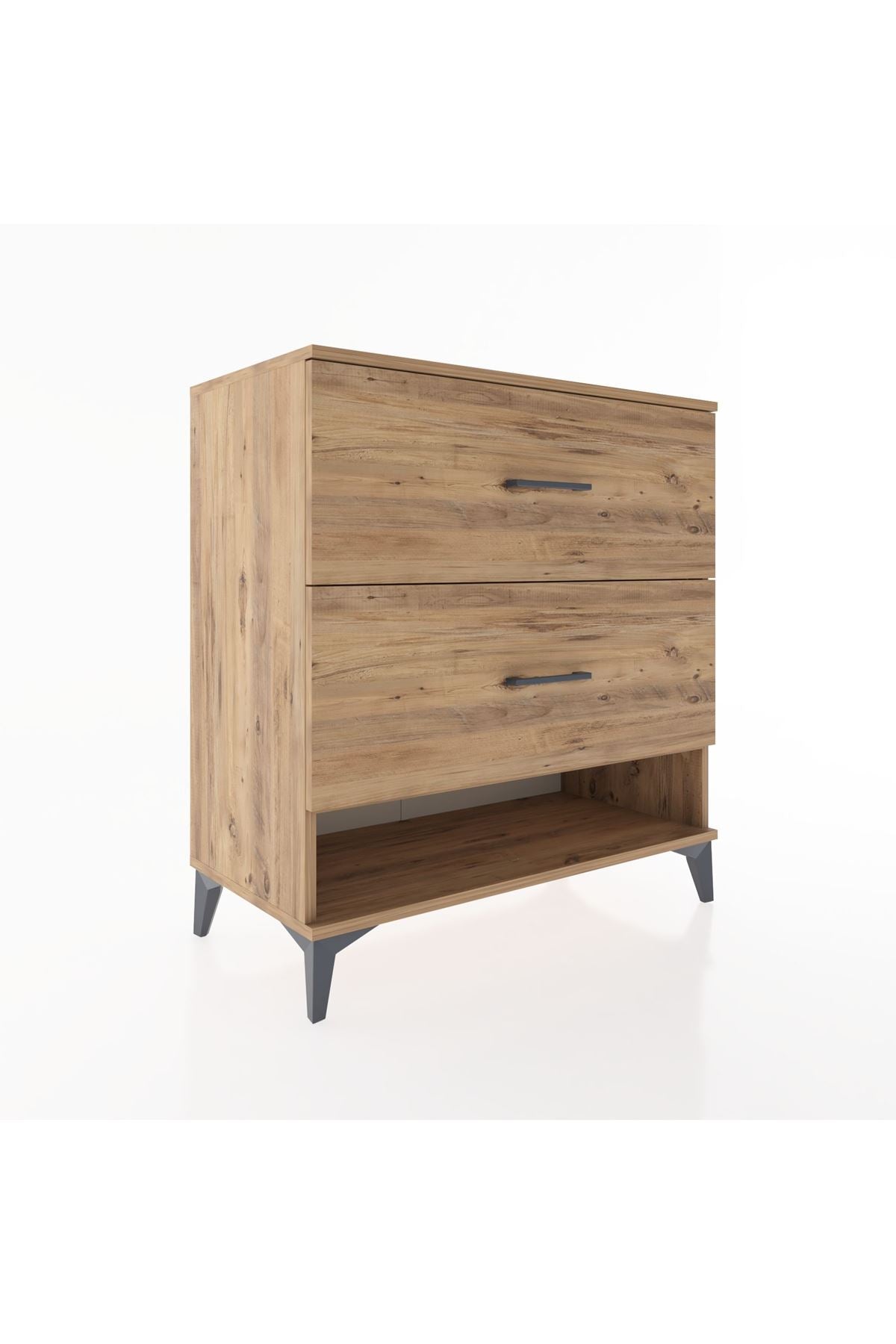 Hyperion Şifonyer 2 Çekmeceli 88x44x96 Çam-Çam